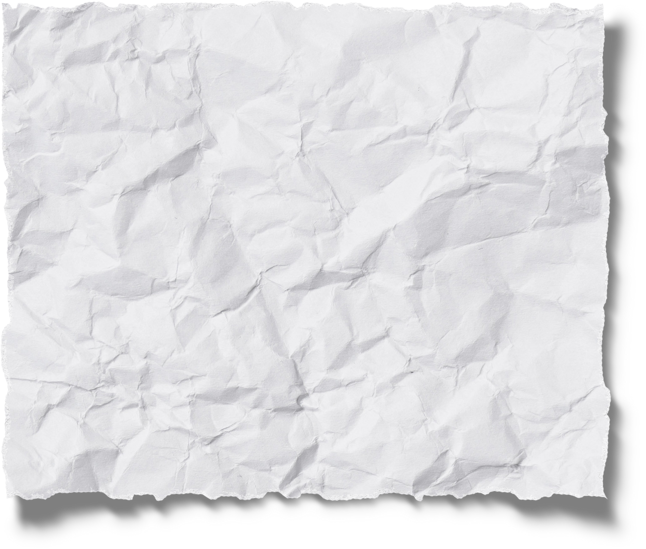 White torn paper piece